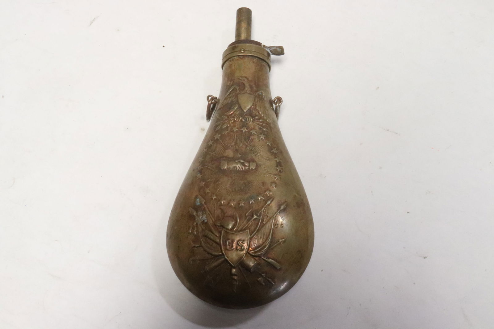19th century US military powder horn (1 of 8)