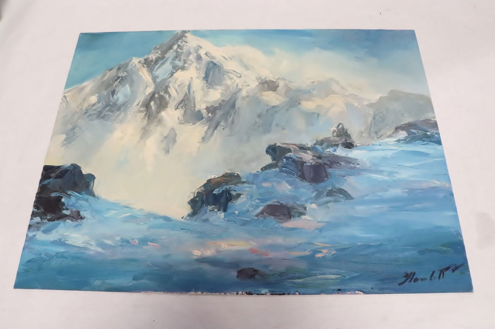 Peter Hamlett oil on panel "Depac Bay, Oregon" (1 of 4)