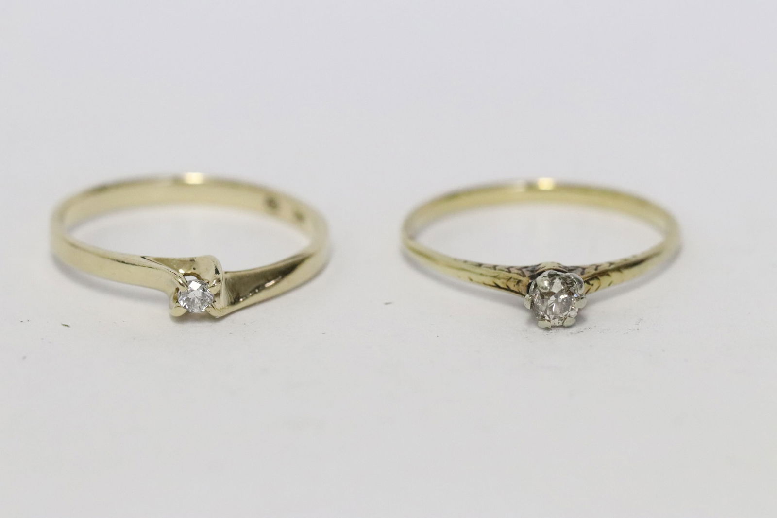 Two 14K Y/G diamond rings (1 of 10)