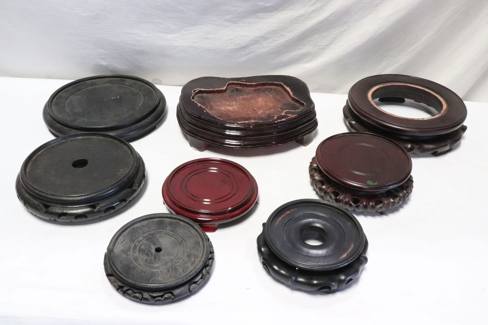 Lot of large wood stands (1 of 8)