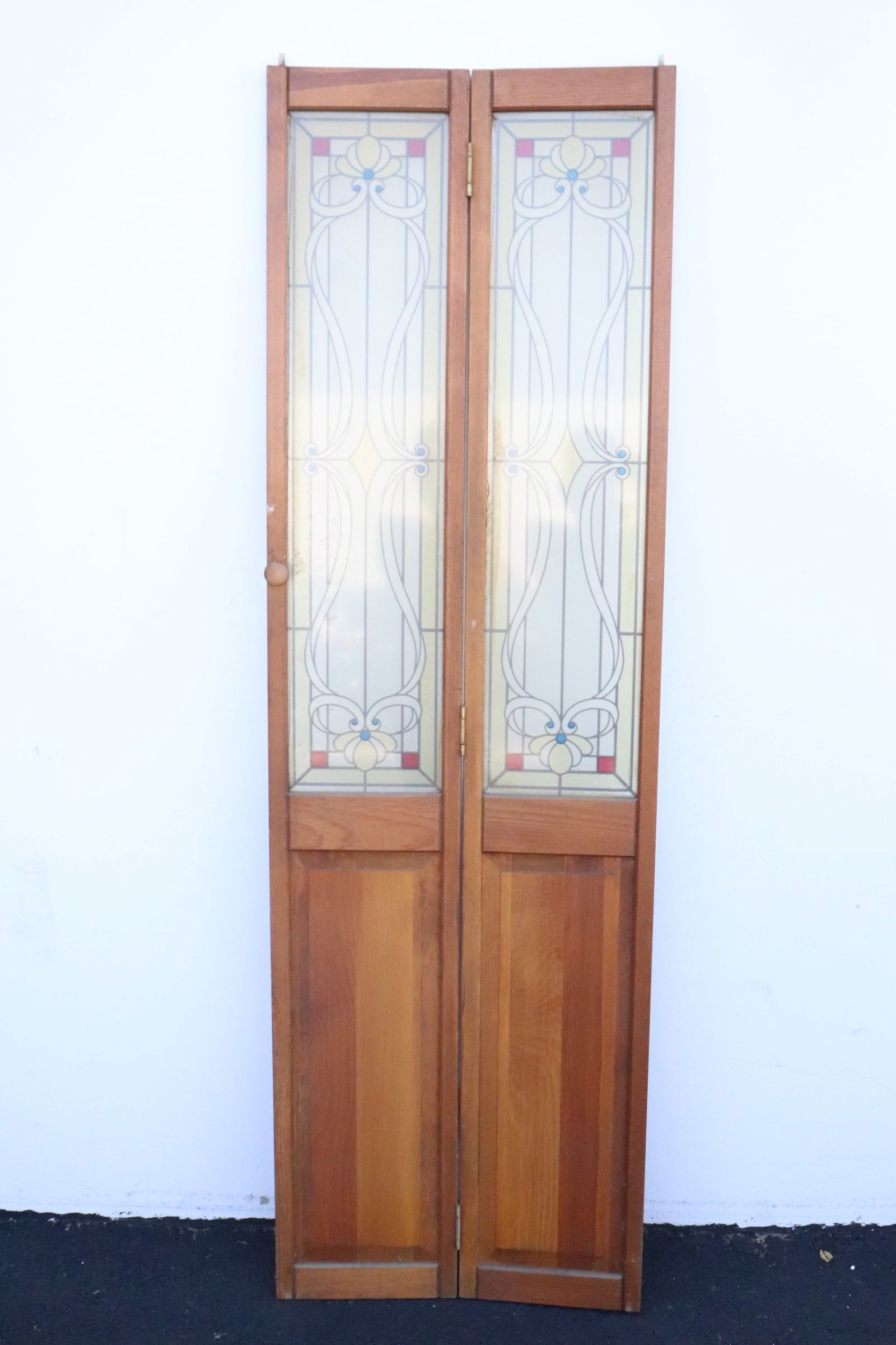 Art nouveau style 2-panel room divider (1 of 7)