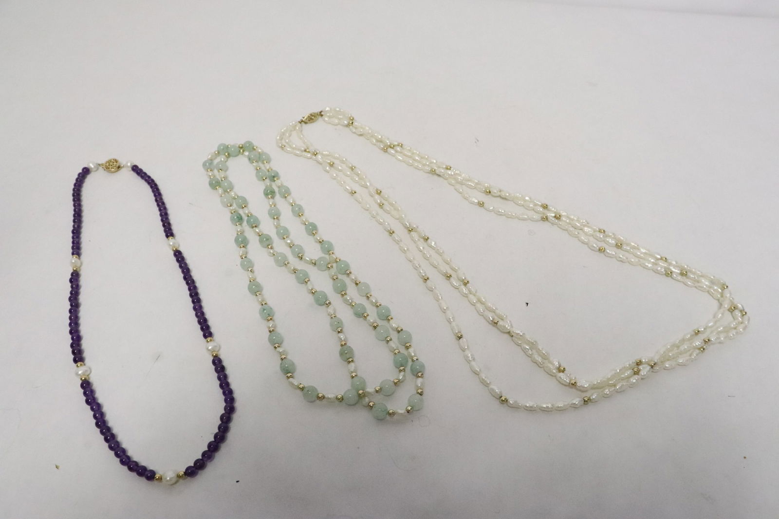 3 bead necklaces (1 of 10)