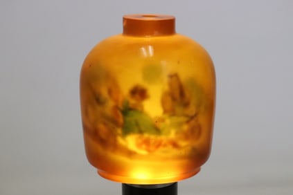 Beautiful inside painted milky glass snuff bottle