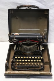 A rare antique Corona typewriter