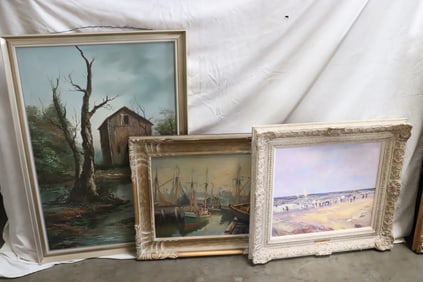 3 fine oil paintings
