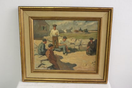 Early 20th c, impressionist oil on canvas painting