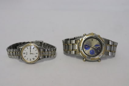 2 Seiko wrist watches