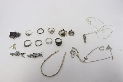 Lot of misc. sterling jewelry