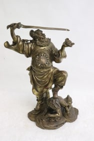 Bronze sculpture of deity