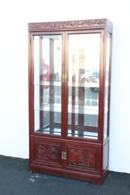 Chinese rosewood display cabinet
