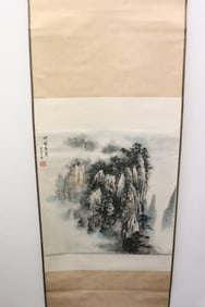Chinese watercolor scroll