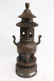 A fine bronze censer