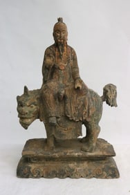 Chinese wood carved deity