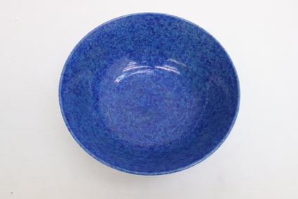 Blue glazed bowl