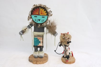 2 Kachina doll