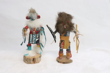 2 Kachina doll