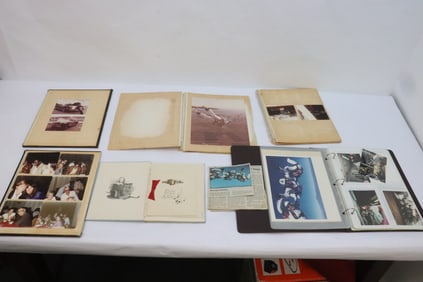 Vintage photo of skydiving, 1920's baby book