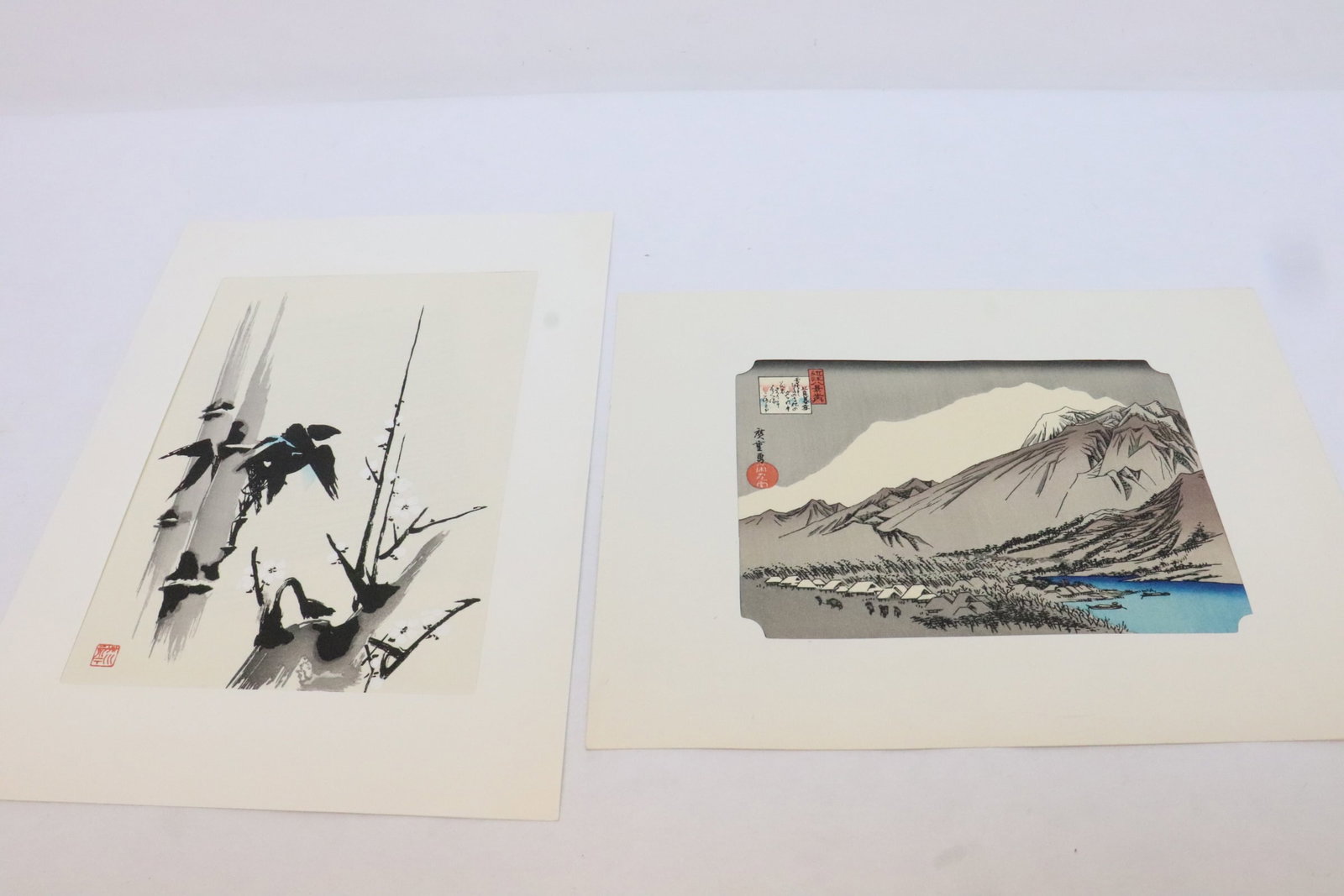 2 Japanese woodblock prints (1 of 11)