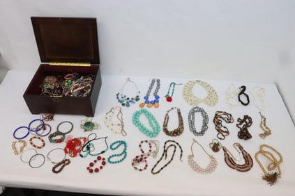 Large box of misc. jewelry