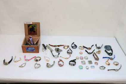 Large lot of watches and watch parts