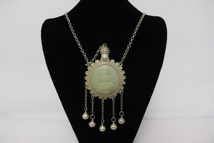 Scent bottle with necklace