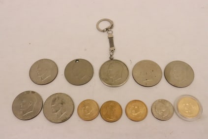 12 US dollar coins
