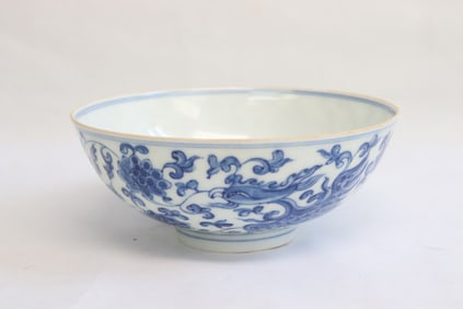 Chinese blue and white porcelain bowl