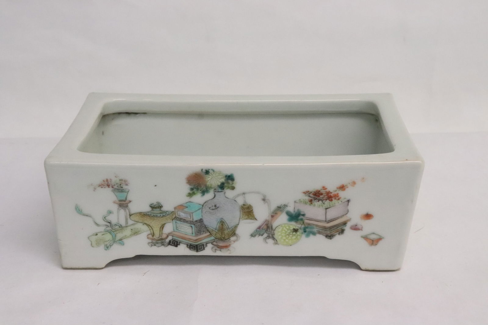 Chinese 19th century famille rose brush wash (1 of 6)