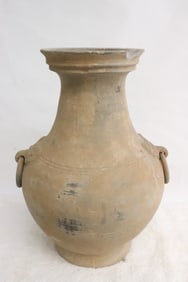 A Han black earthenware large jar, c100AD