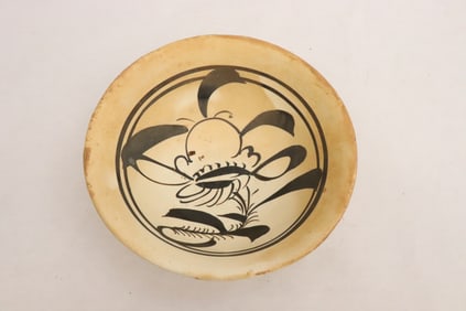 A Song black ink painted porcelain bowl