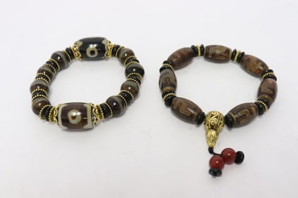 2 bead bracelets