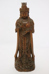 Fine wood carved deity