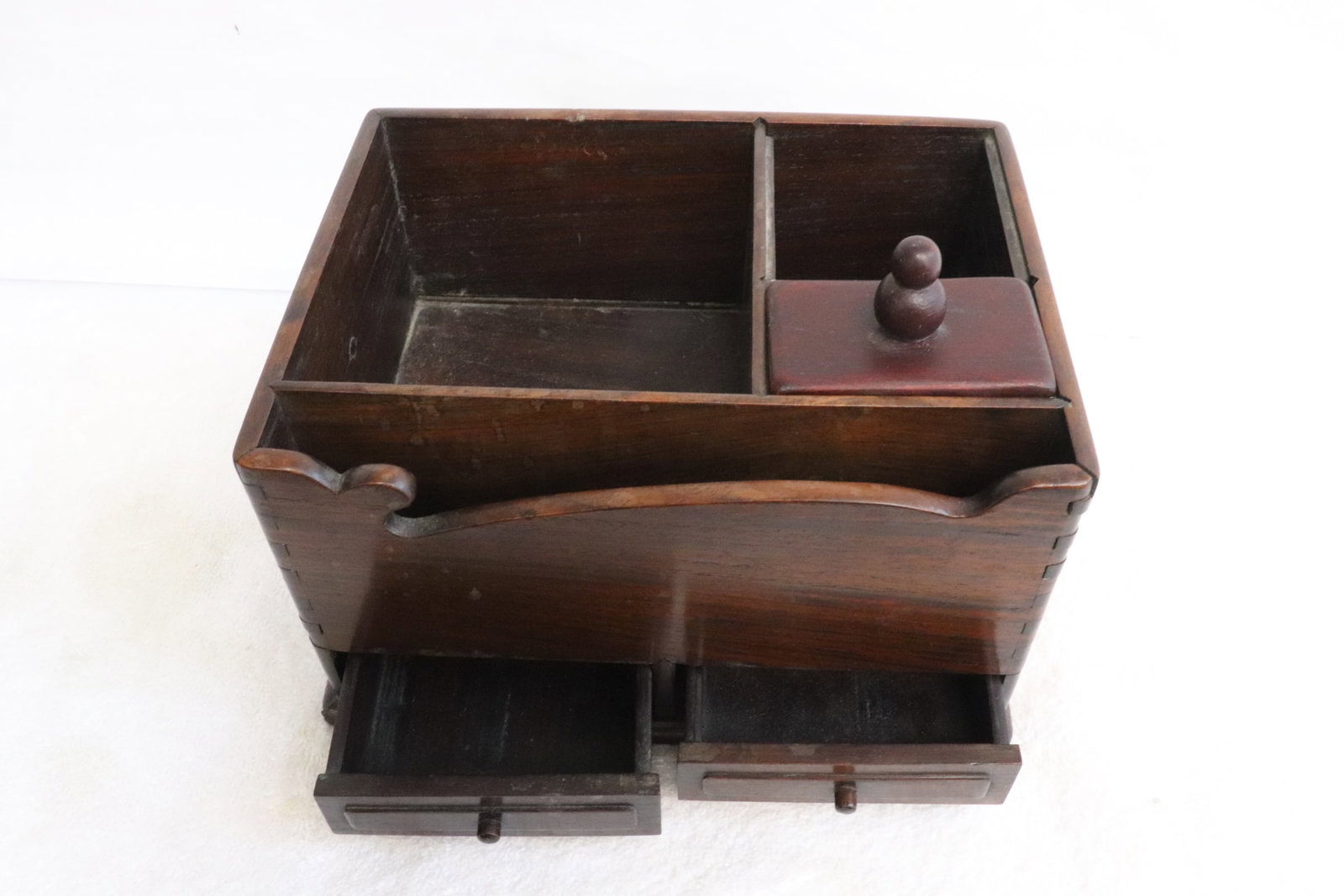 Chinese antique rosewood traveling tea chest (1 of 7)