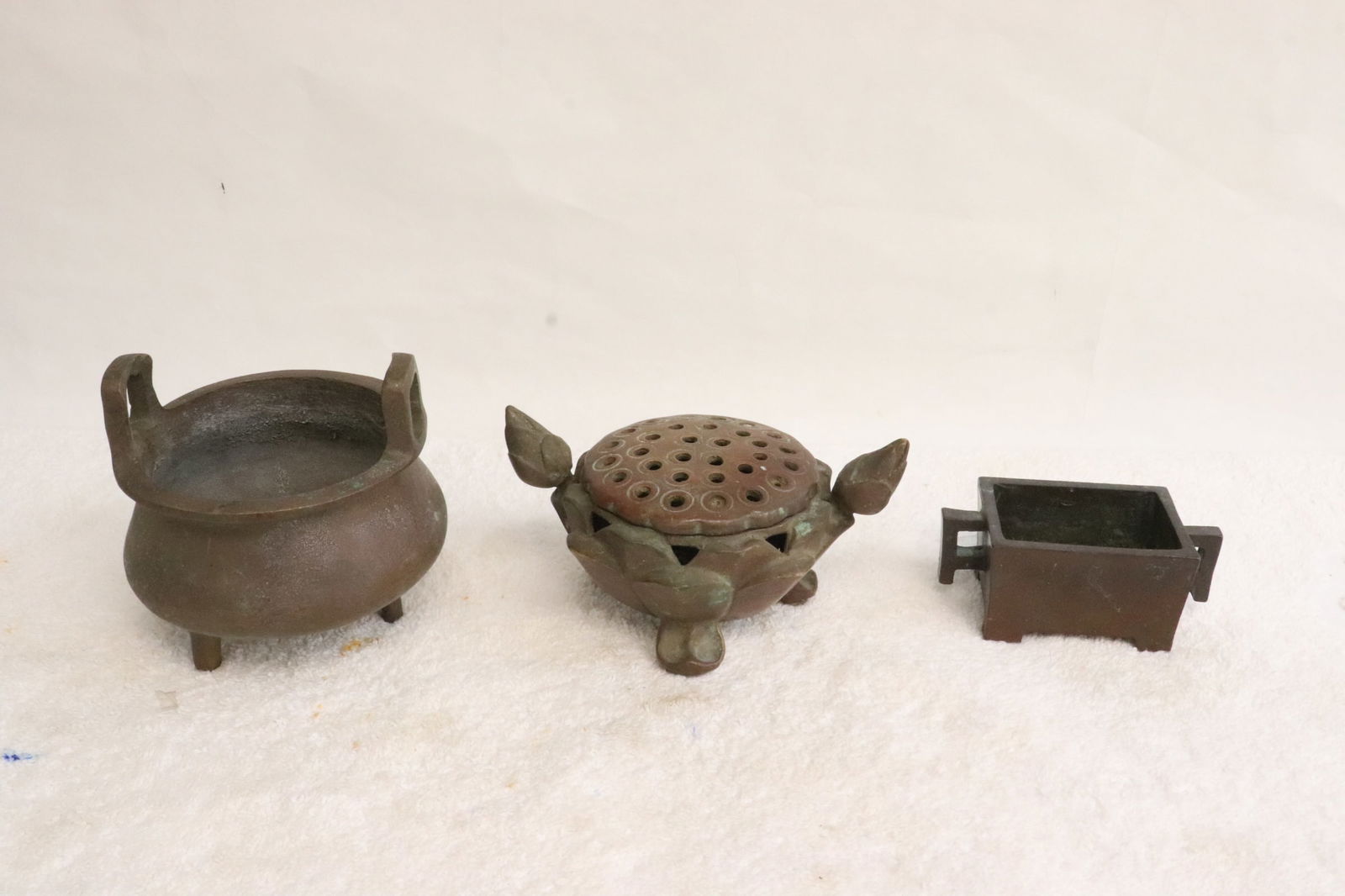 3 small bronze censers (1 of 11)