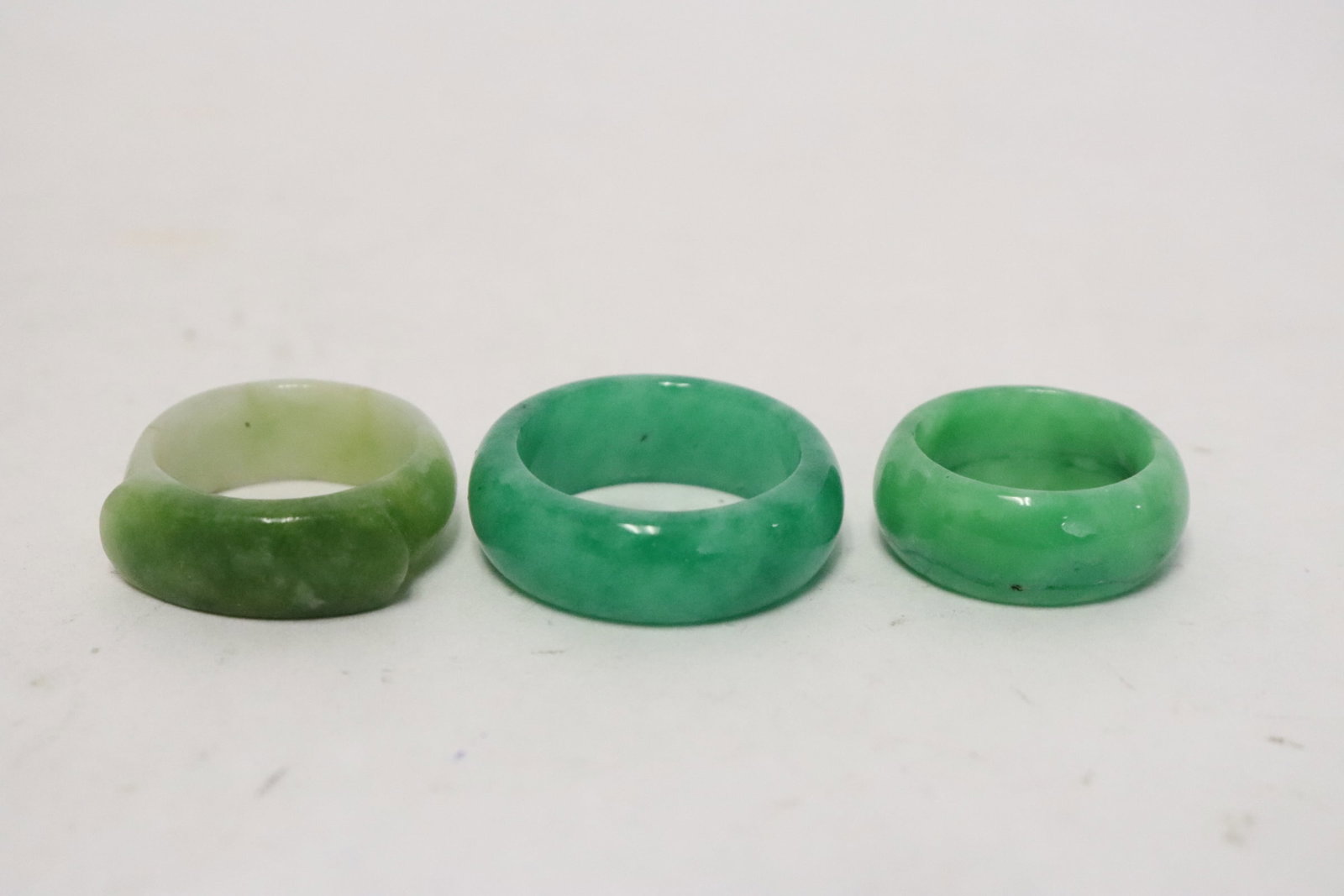 3 jadeite like bangle rings (1 of 9)