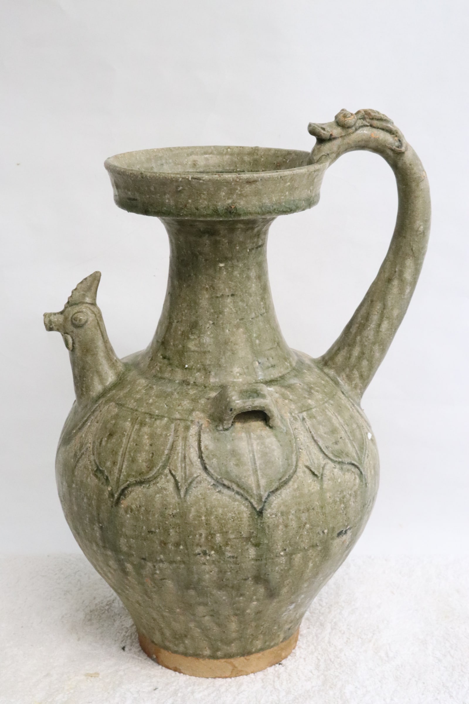Celadon wine server: Celadon wine server, 12.2"x8.35"x7.3"