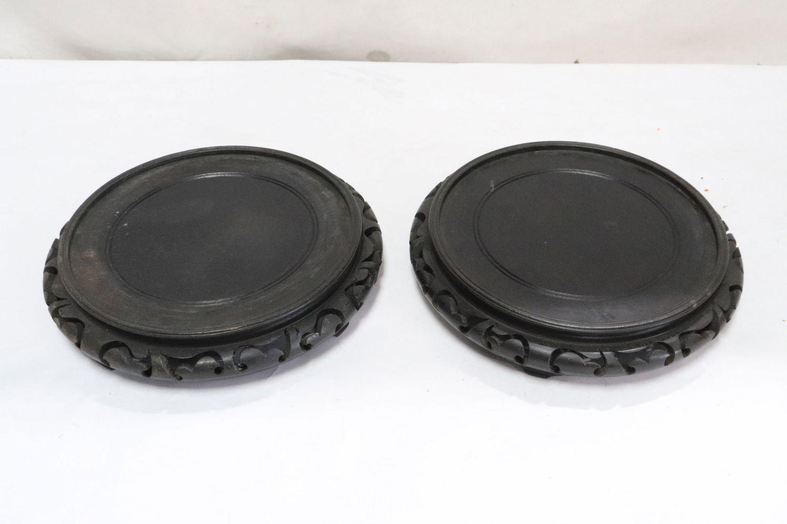 2 large Chinese wood stands (1 of 4)