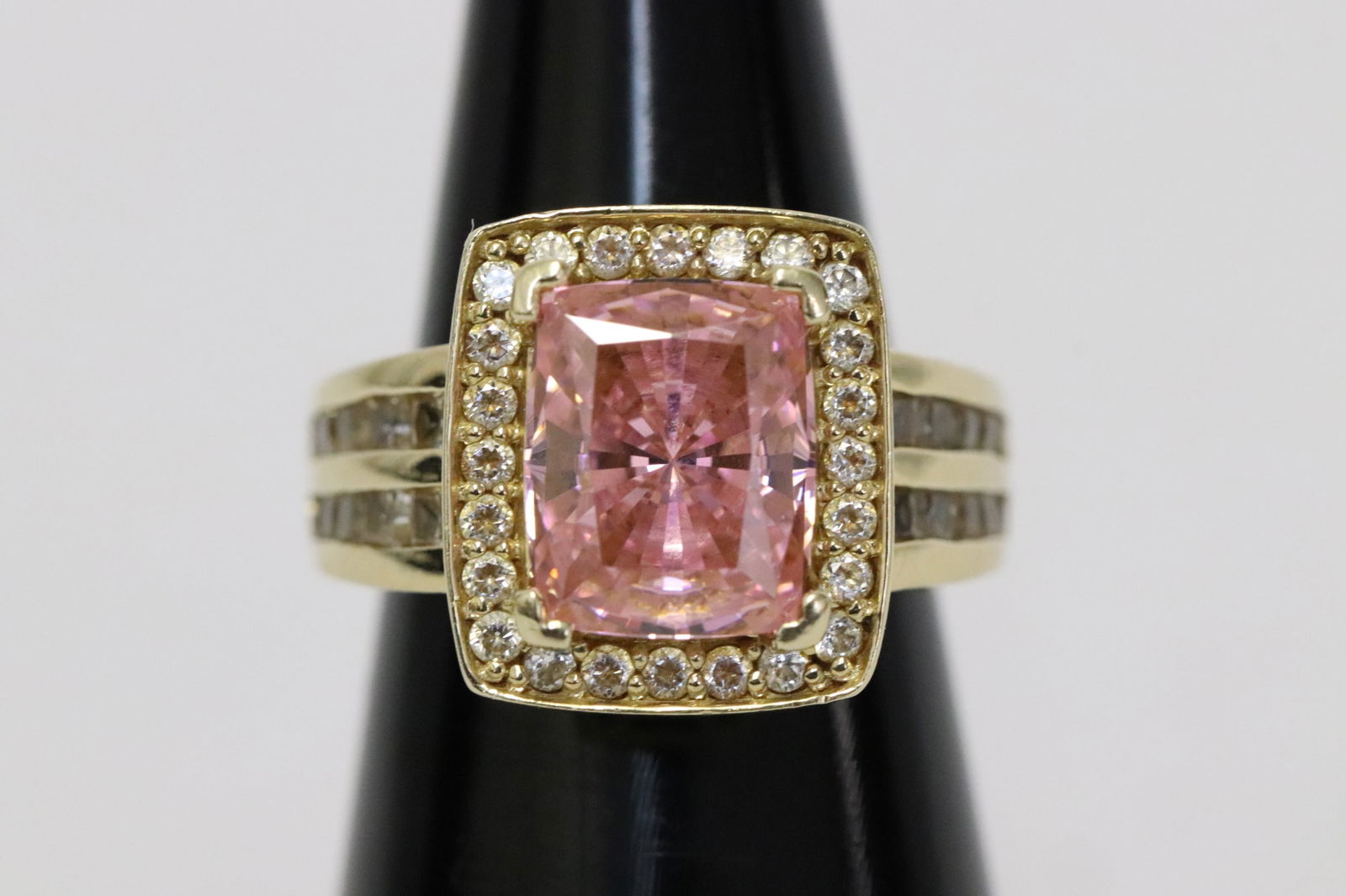 14K Y/G ring with pink stone (1 of 10)