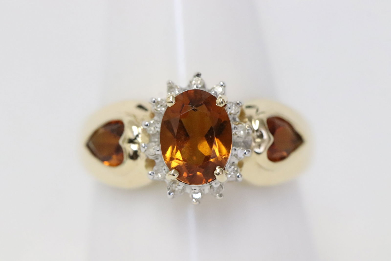 14K Y/G ring with color stone (1 of 8)