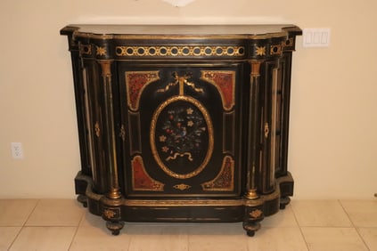 Antique French boulle cabinet by Robert Strahan co.