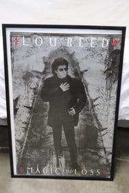 A vintage Lou Reed "magic and loss" poster