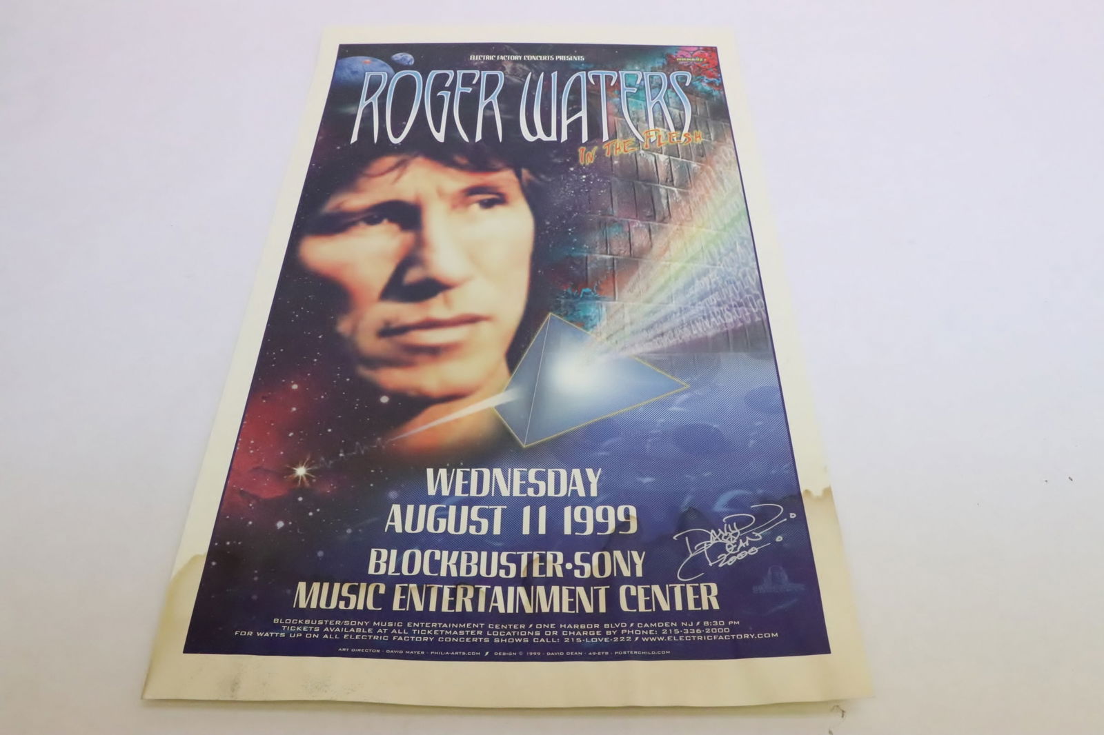 signed original Roger Waters in Flesh concert poster (1 of 6)
