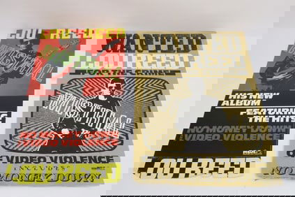 2 vintage Lou Reed promotion posters