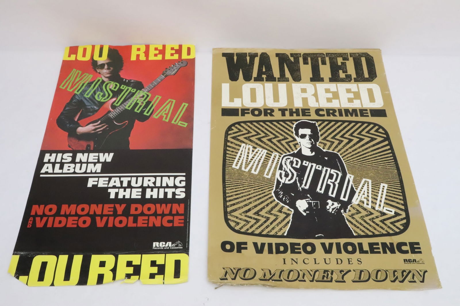 2 vintage Lou Reed promotion posters (1 of 9)