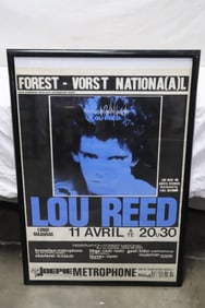 European version Lou Reed concert & album promo poster