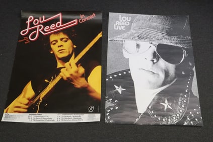 2 Lou Reed vintage concert posters