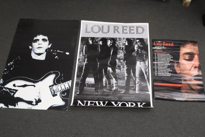 3 Lou Reed vintage concert posters