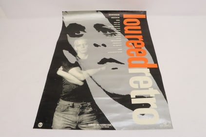 1989 Lou Reed promo poster for album, CD, & cassette