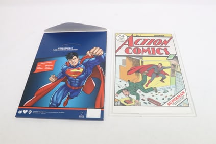 New Zealand mint pure silver DC comic book cover