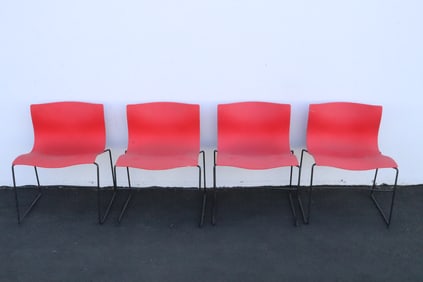 4 mid-century style side chairs